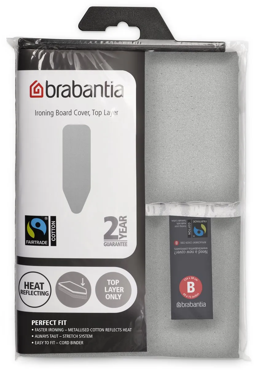 Brabantia Strijkplankhoes B 124x38cm Metallic