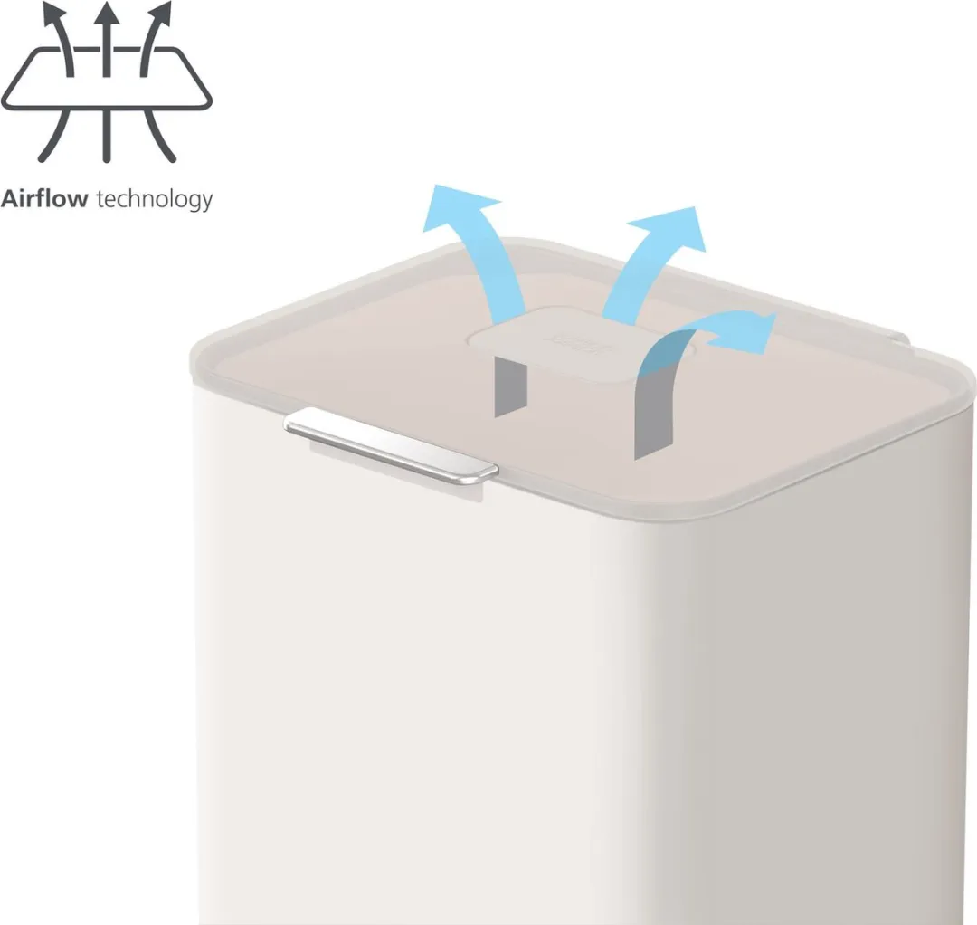 Joseph Joseph Totem Pop Prullenbak 40L - 2 Vakken - Zilver - afbeelding 6 van 6