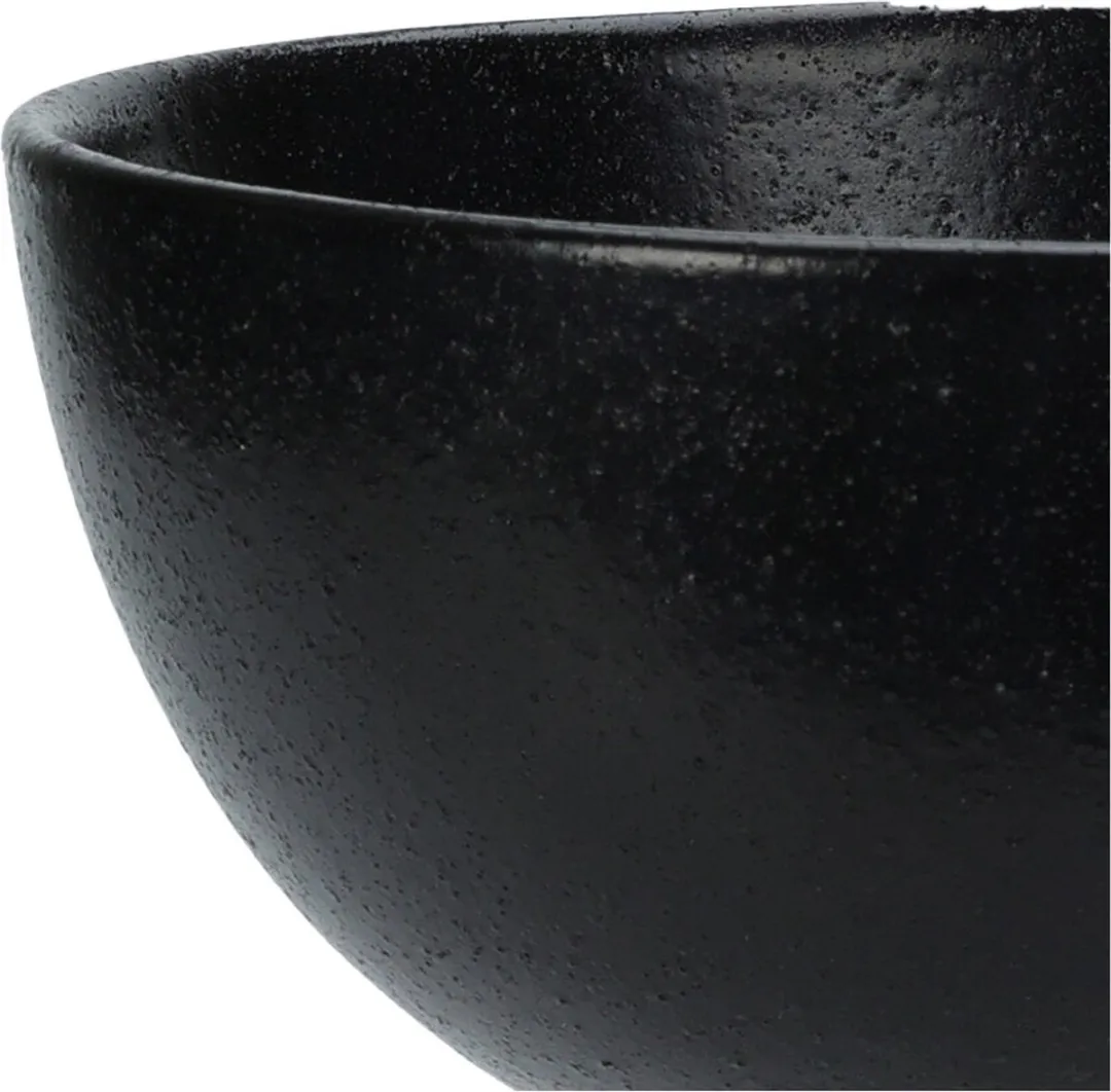 Excellent Houseware Soepkommen Lava Stone 4 Stuks - Zwart