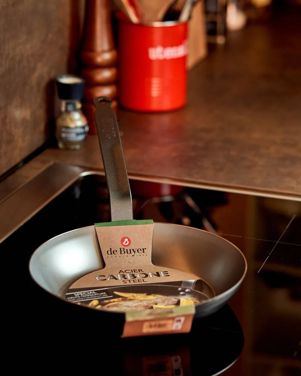 DeBuyer Carbone Plus Ronde Grillpan Ø26cm - Plaatstaal