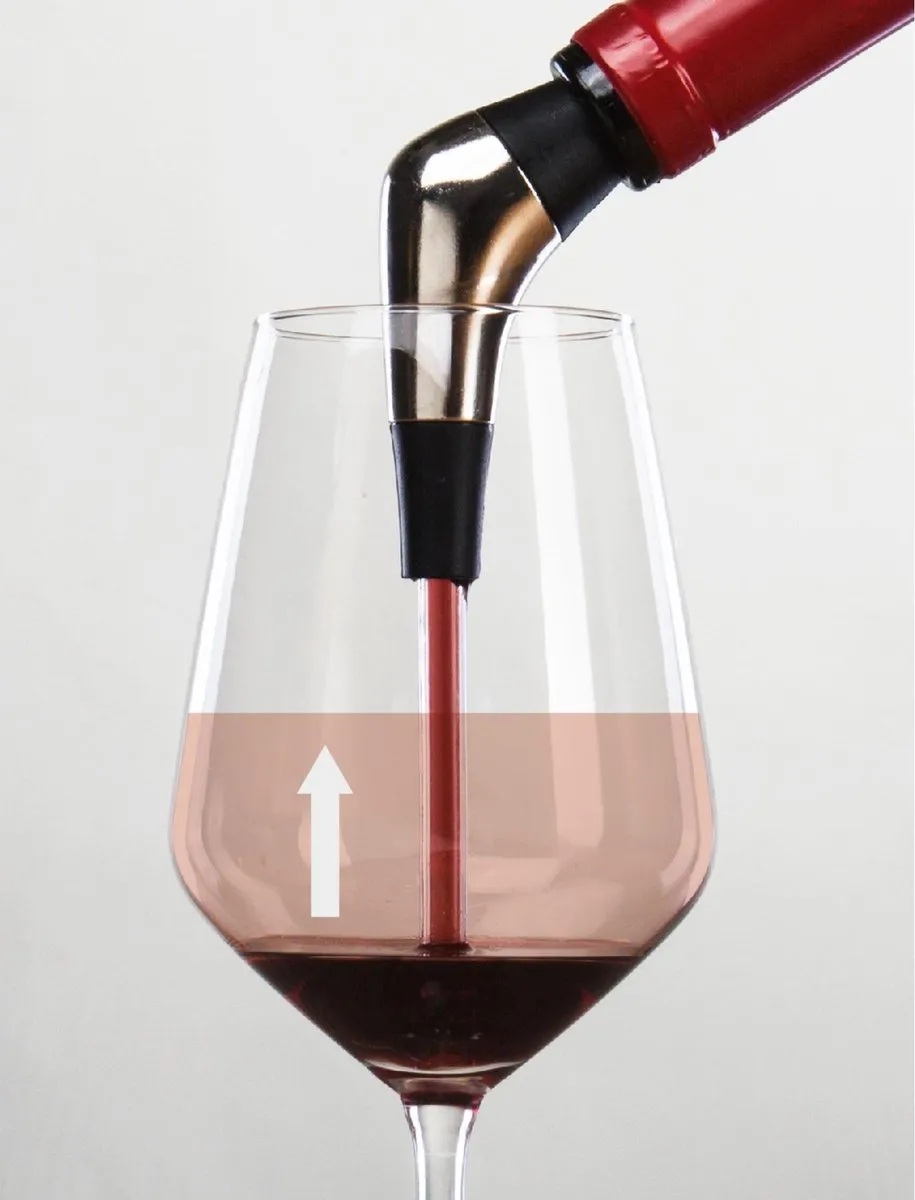 VacuVin Slow Wine Pourer Wijnschenker - Zilver - afbeelding 6 van 6