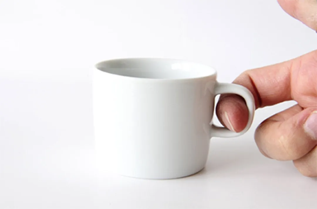 Alessi PlateBowlCup Espressokopjes 80ml - 4 Stuks - Wit