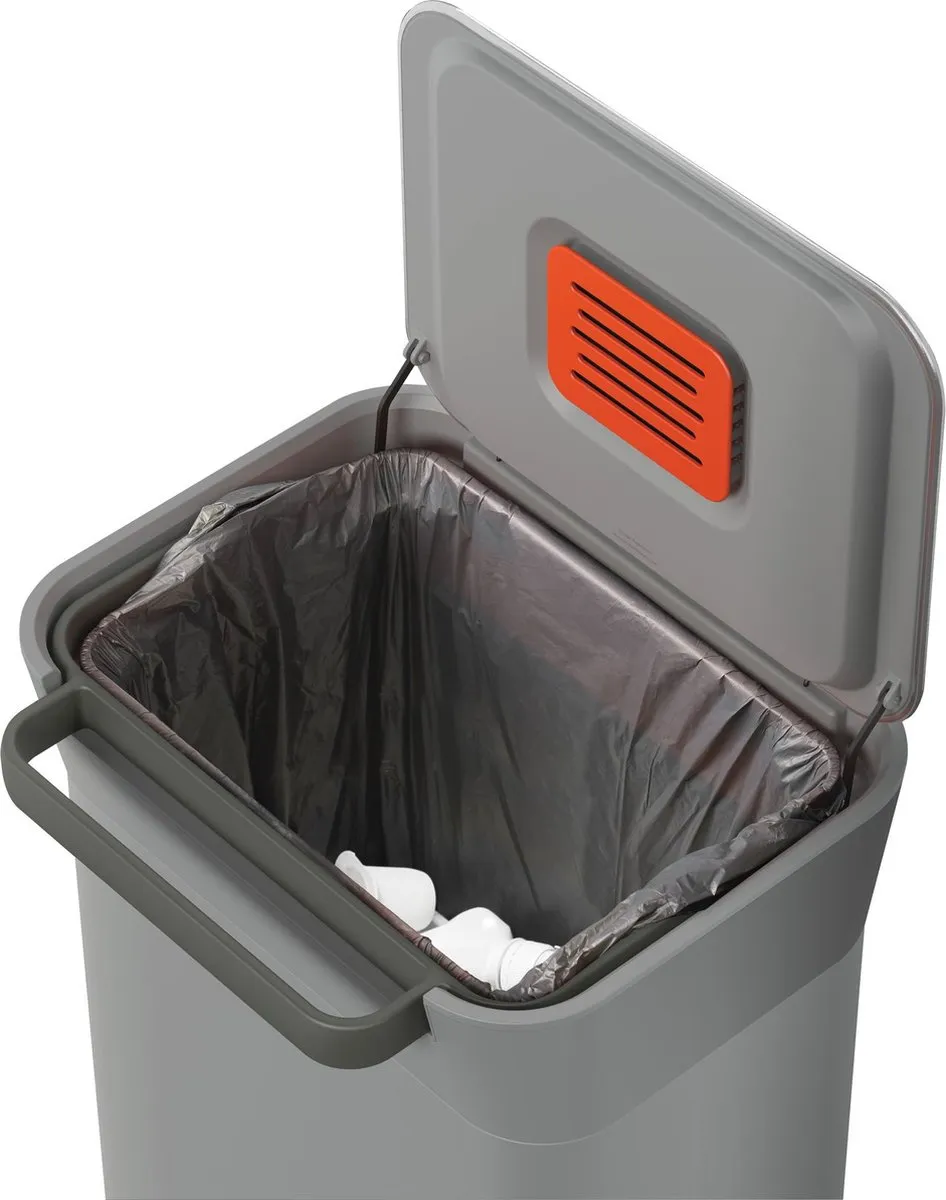 Joseph Joseph Titan Intelligent Prullenbak 30L - Grijs