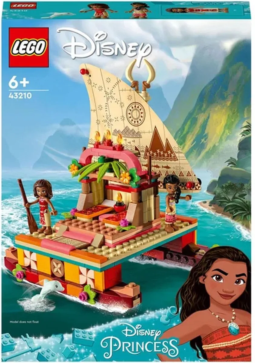 LEGO Disney Princess Vaiana Ontdekkingsboot 43210 - Meerkleurig