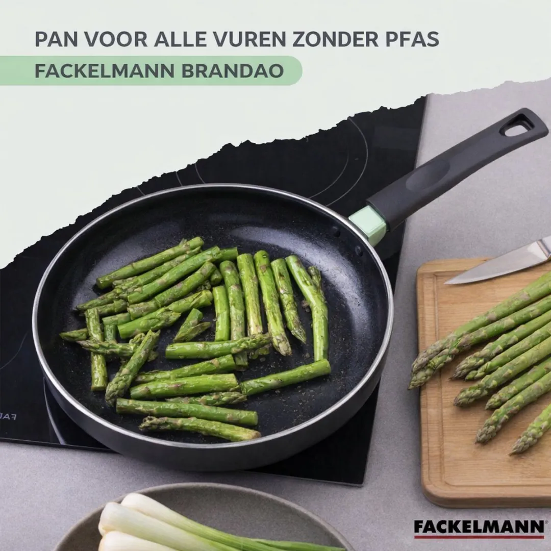 Fackelmann 9428650 Antiaanbakset 16cm - Zwart/Groen