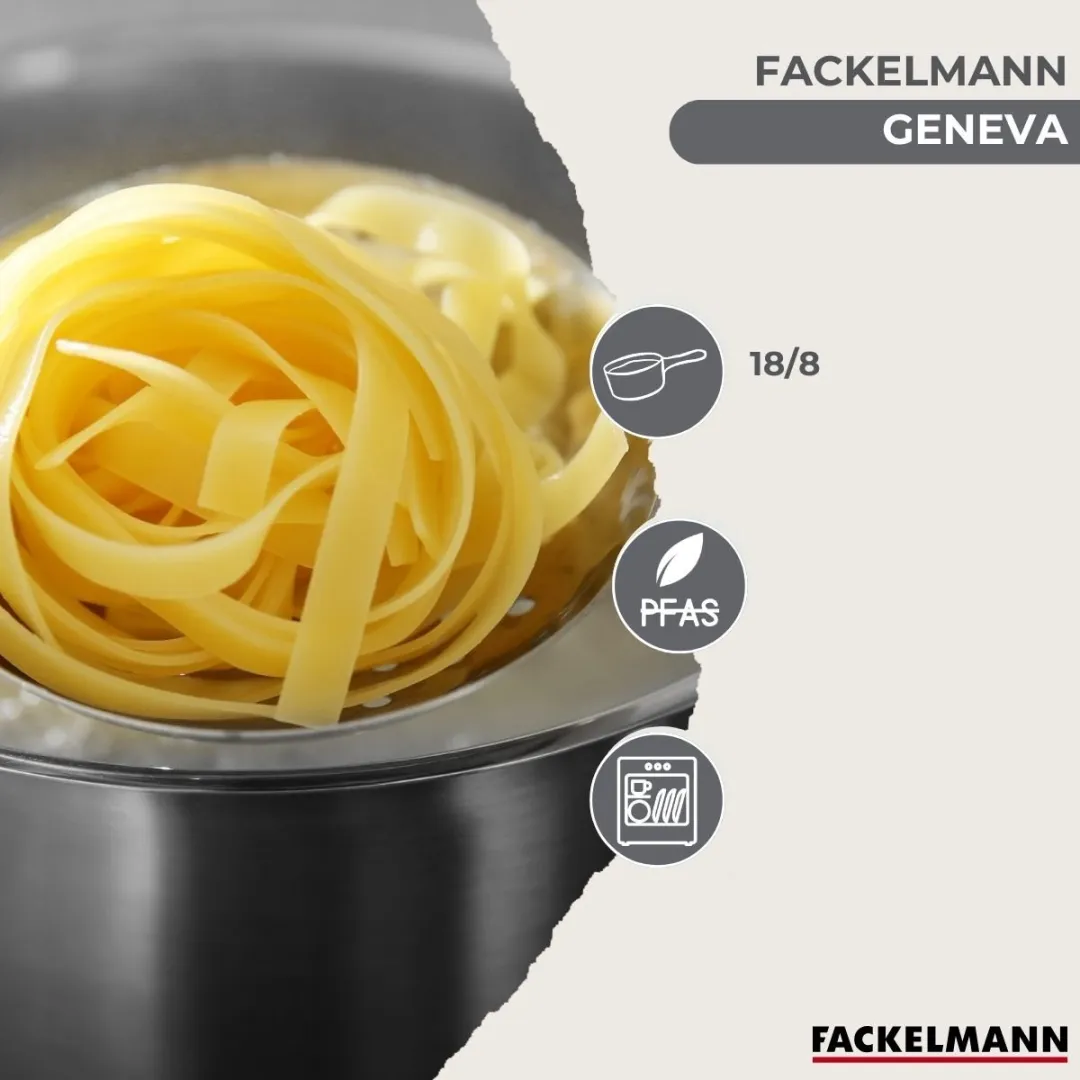 Fackelmann 9356750B88 Kookset 6-delig - 3 Steelpannen 12/16/20cm + 3 Braadpannen 16/20/24cm