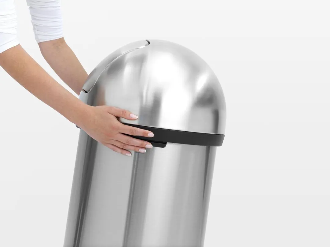 Brabantia Push Bin Prullenbak 60L - Matt Steel