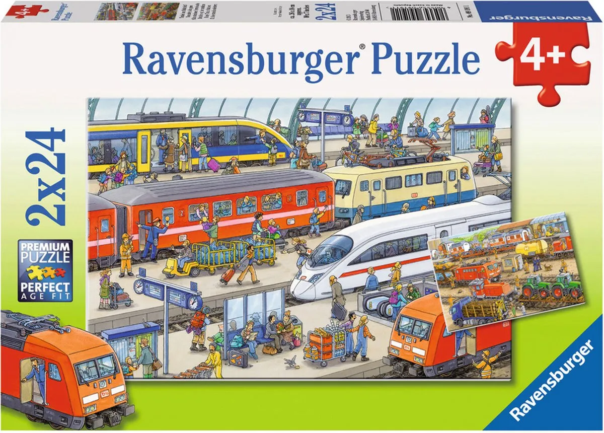 Ravensburger Drukte op het Station Puzzle