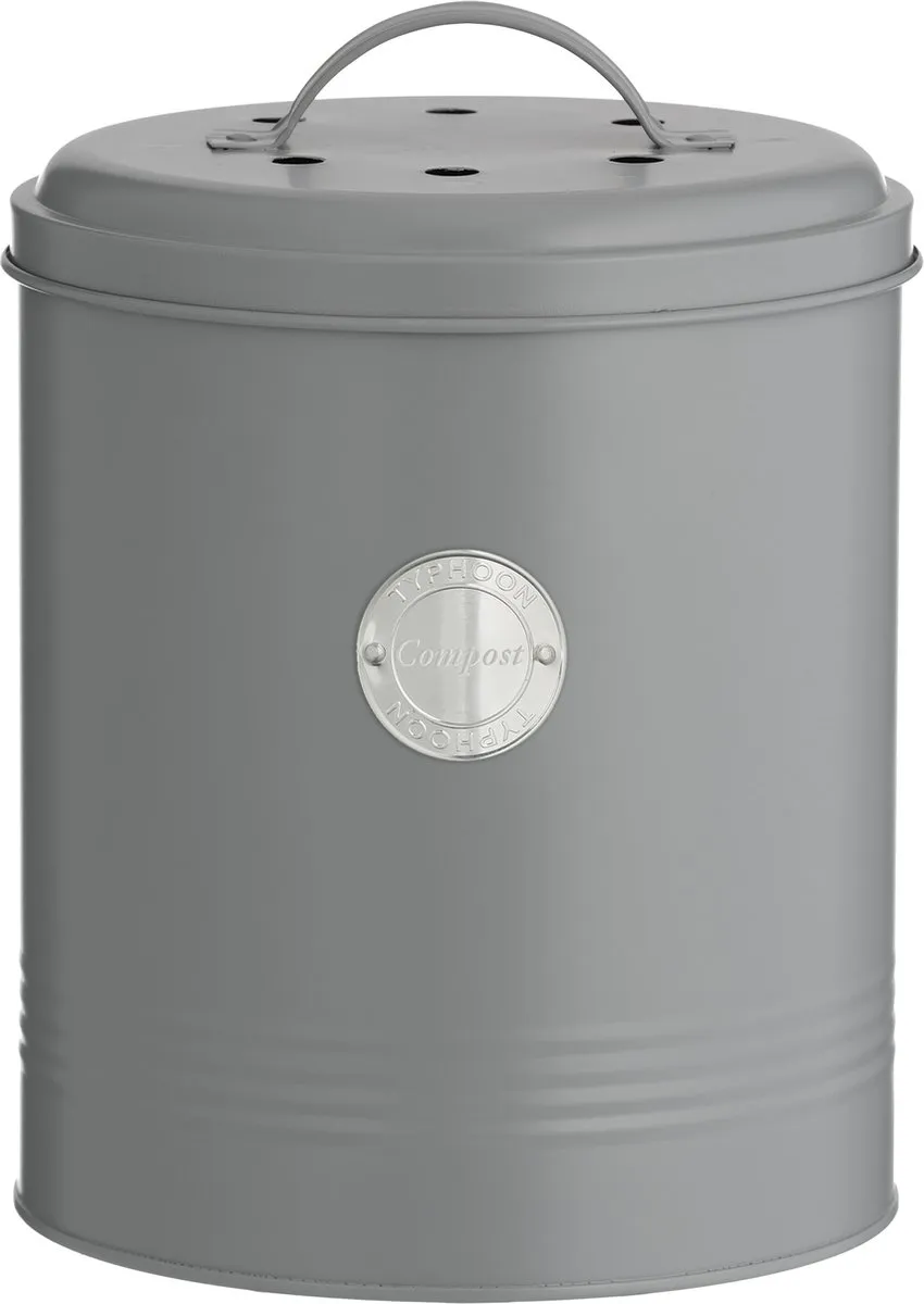 Typhoon Living - Tafelvuilbakje - Inclusief koolstoffilters - Grijs - 2L