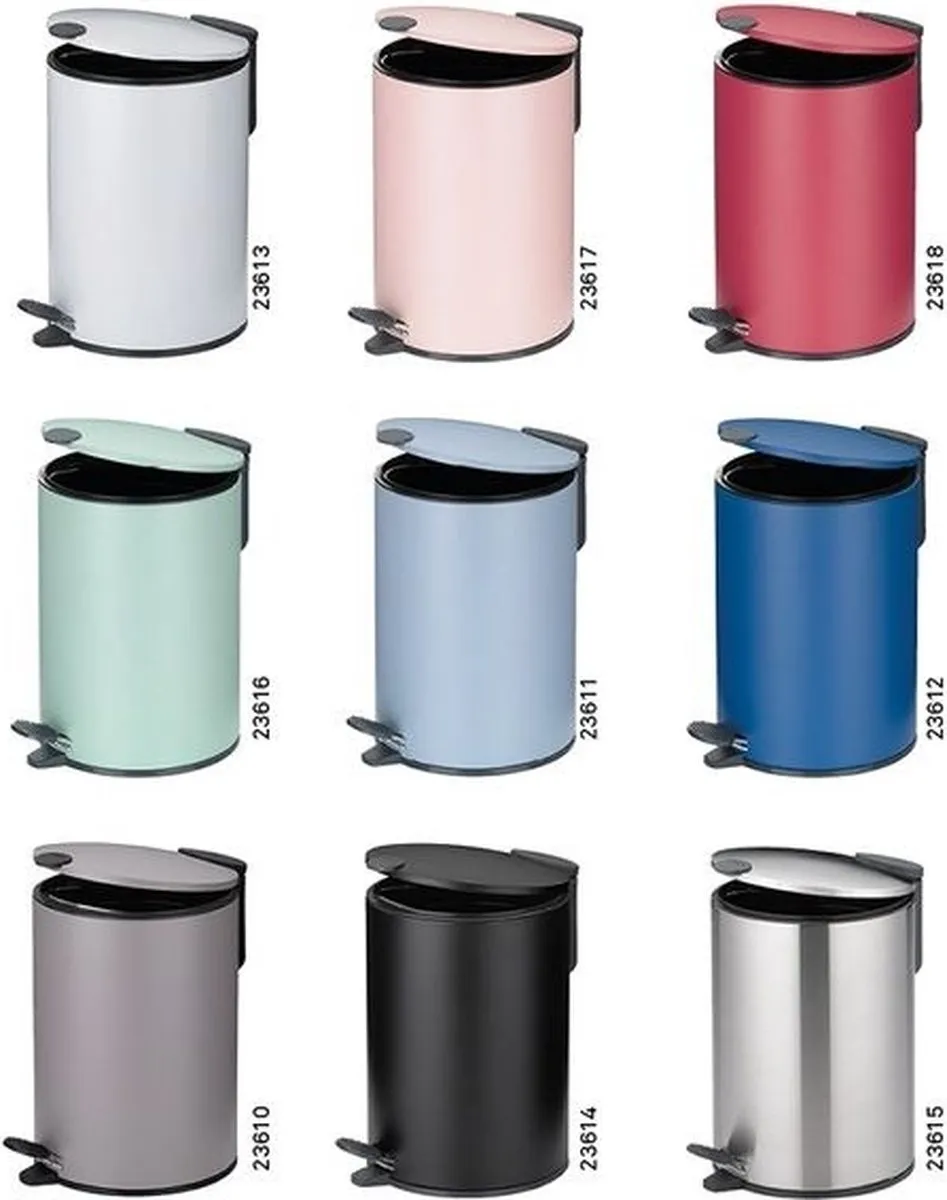 Kela Pedaal Afvalemmer 3L - Lichtgrijs