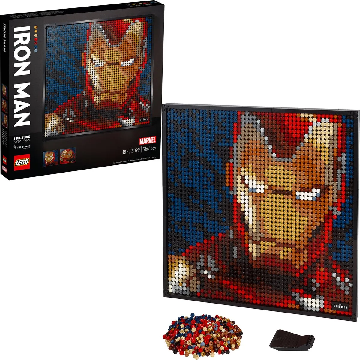 LEGO Art Marvel Iron Man 31199 - 3167 Stukken