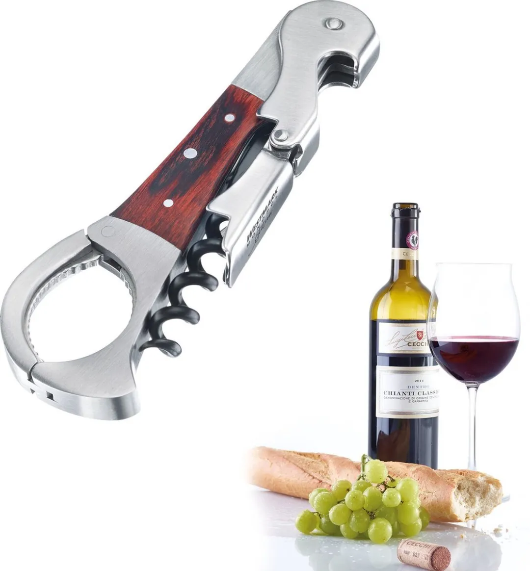 Westmark Kelnermes Agilo met flesopener - Zilver