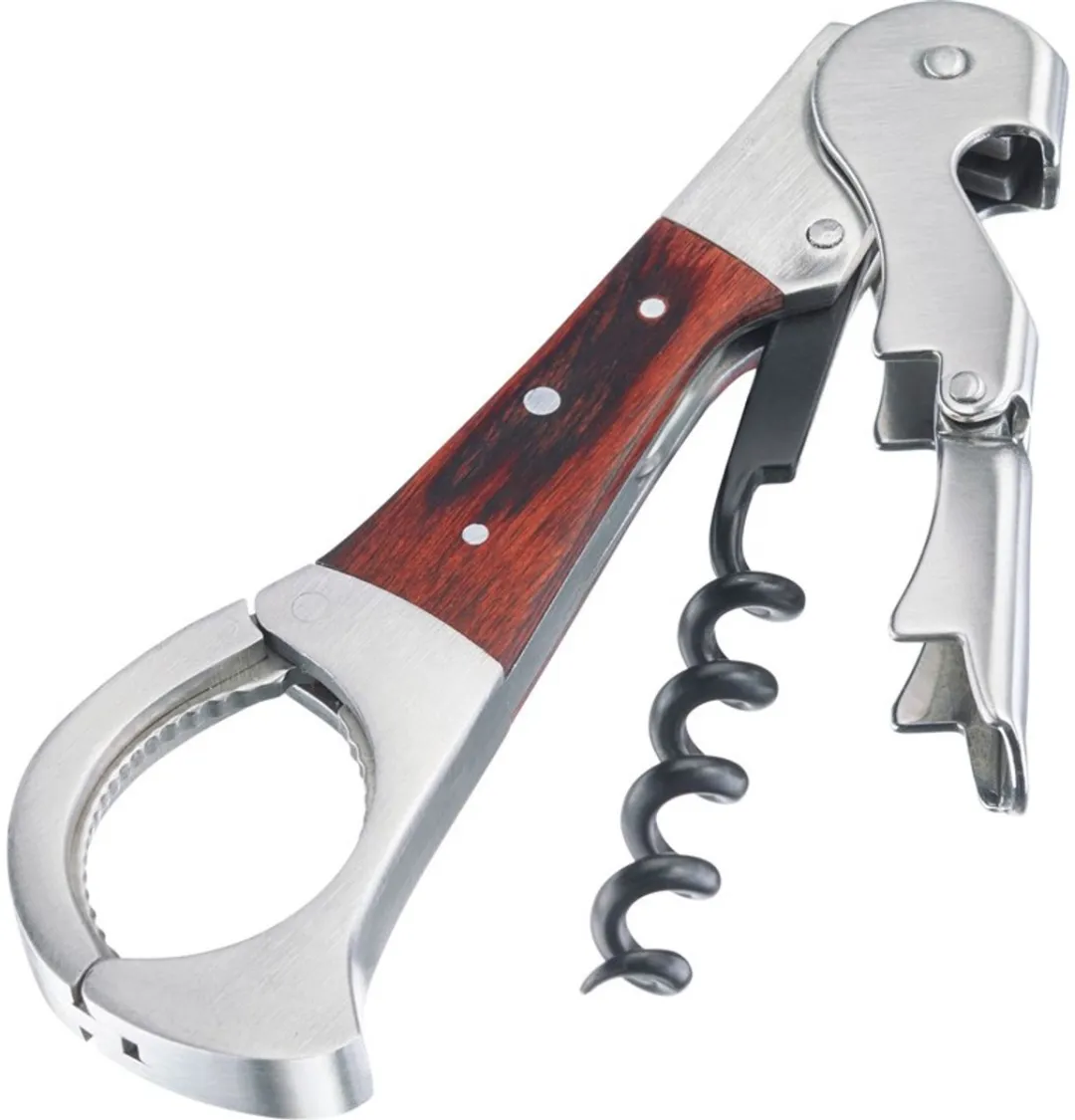 Westmark Kelnermes Agilo met flesopener - Zilver
