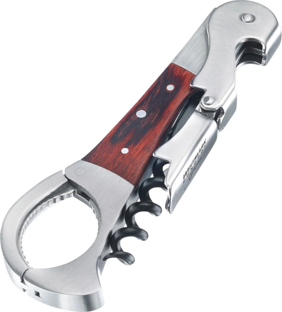 Westmark Kelnermes Agilo met flesopener - Zilver