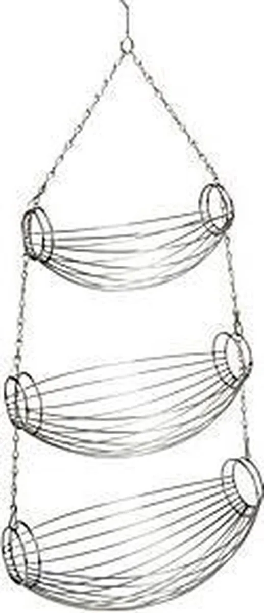 Excellent Houseware Fruitschaal 3-laags - 10L - Zilver