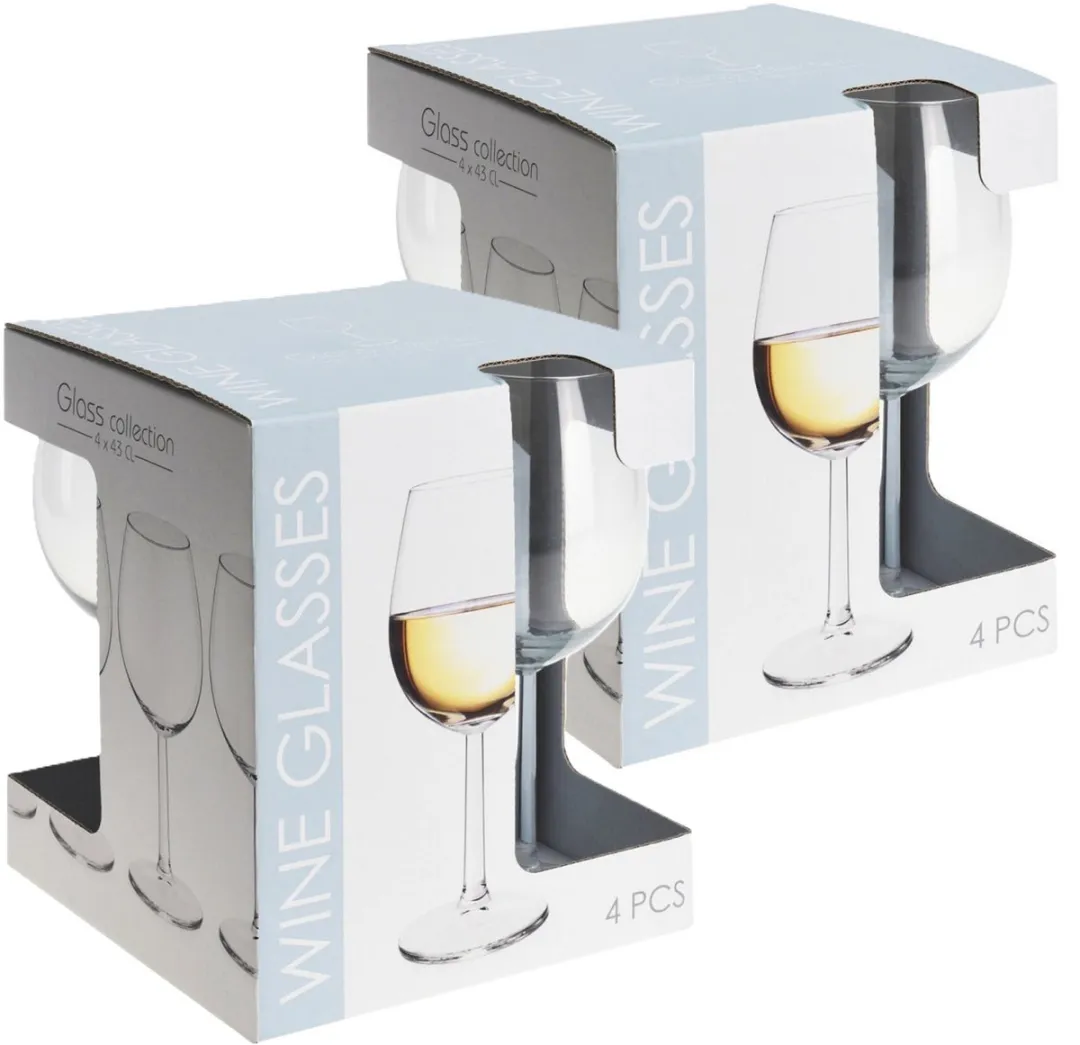 Excellent Houseware Wijnglazen 430ml - 8 Stuks - afbeelding 6 van 6