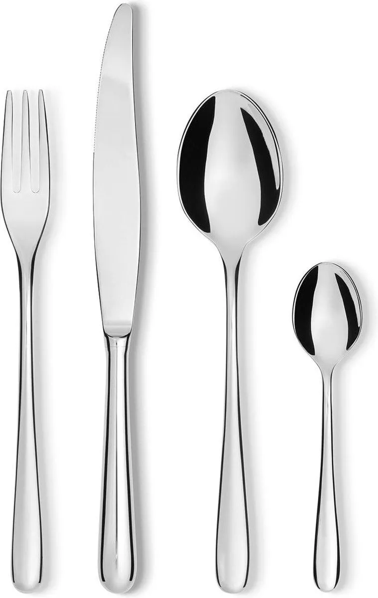 Alessi Caccia Bestekset 24-delig - Zilverkleurig