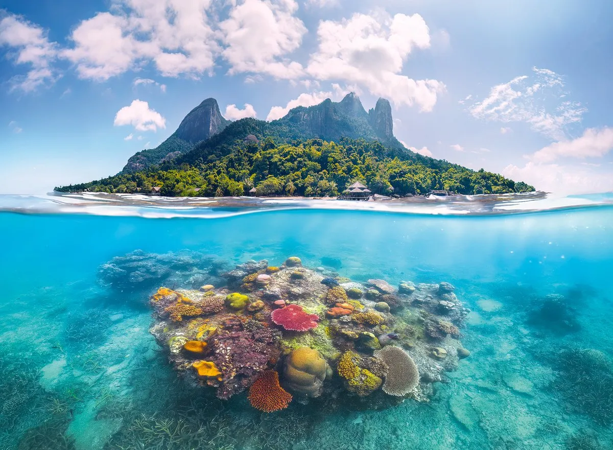 Ravensburger Eiland en Koraalwereld Legpuzzel 500 Stuks - Meerkleurig