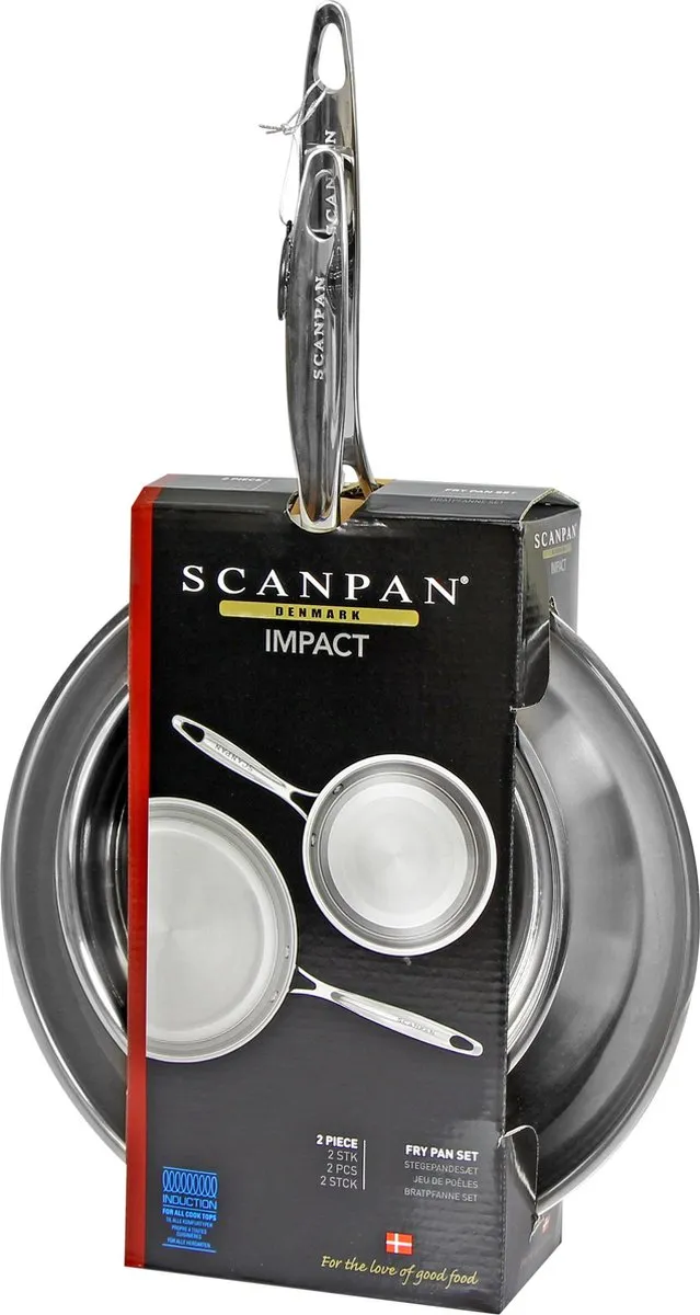 Scanpan Impact Set 2 Koekenpannen 20cm & 28cm - Zilver