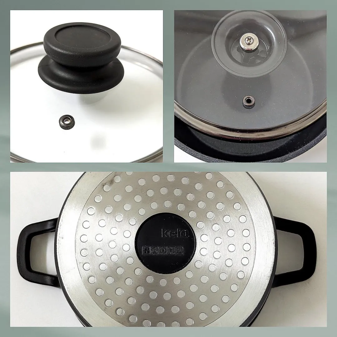 Kela Atura Kookpan 1.7L - 20cm - Zwart - PFAS/PTFE-vrij