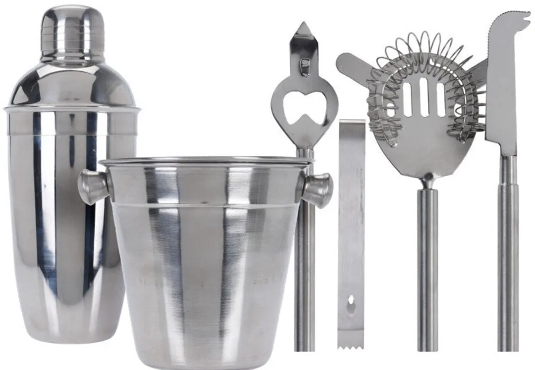 Cookinglife Cocktailset RVS 6-delig