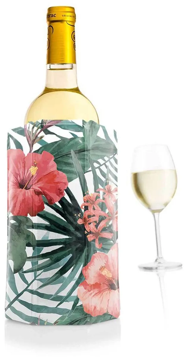 VacuVin Active Cooler Wine Botanical Wijnkoeler - Wit - afbeelding 6 van 6