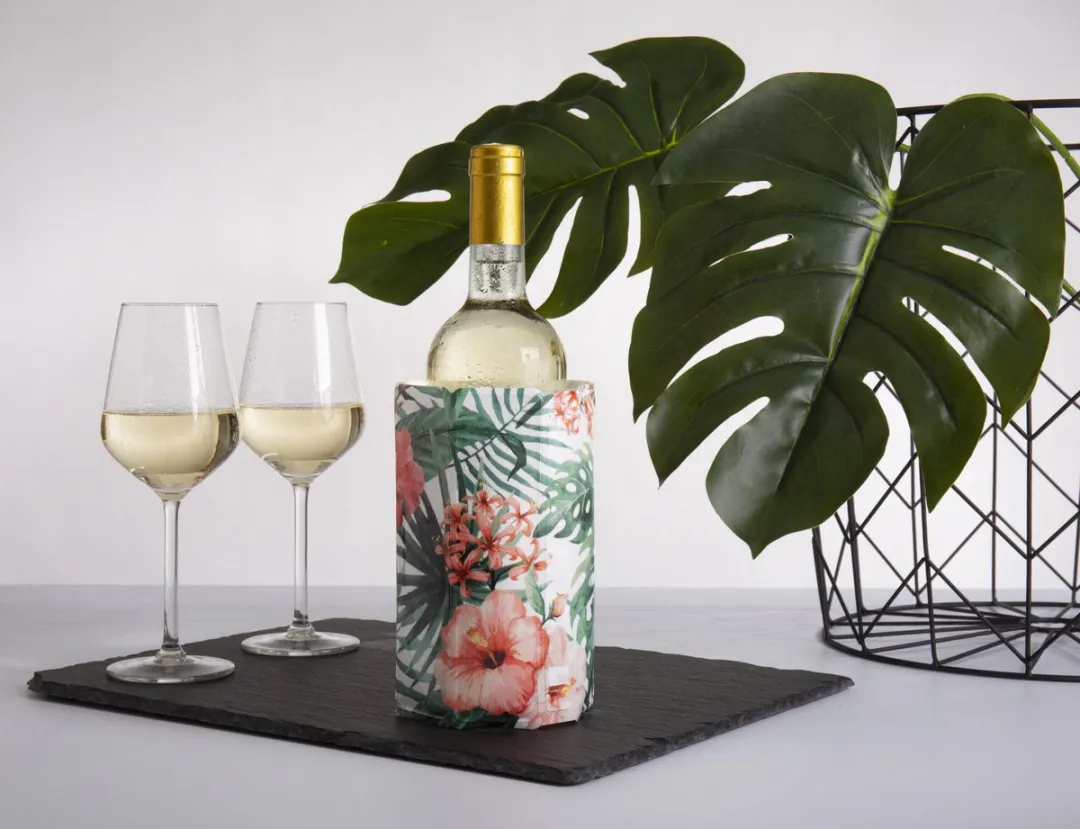 VacuVin Active Cooler Wine Botanical Wijnkoeler - Wit