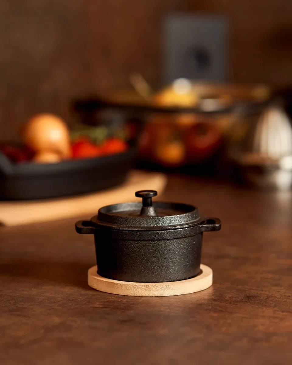 Excellent Houseware Gietijzeren Pannetje 0.20L - Zwart - afbeelding 6 van 6