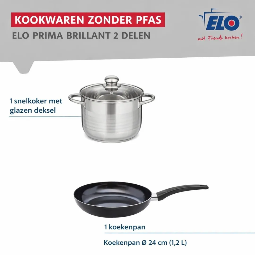Fackelmann ELO 9712650 Keukengerei Set - 2-delig 24cm/16cm Roestvrij staal - afbeelding 6 van 6