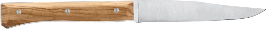 Opinel Facette Tafelmessenset 11cm - 4-delig - Glanzend Olijfhout