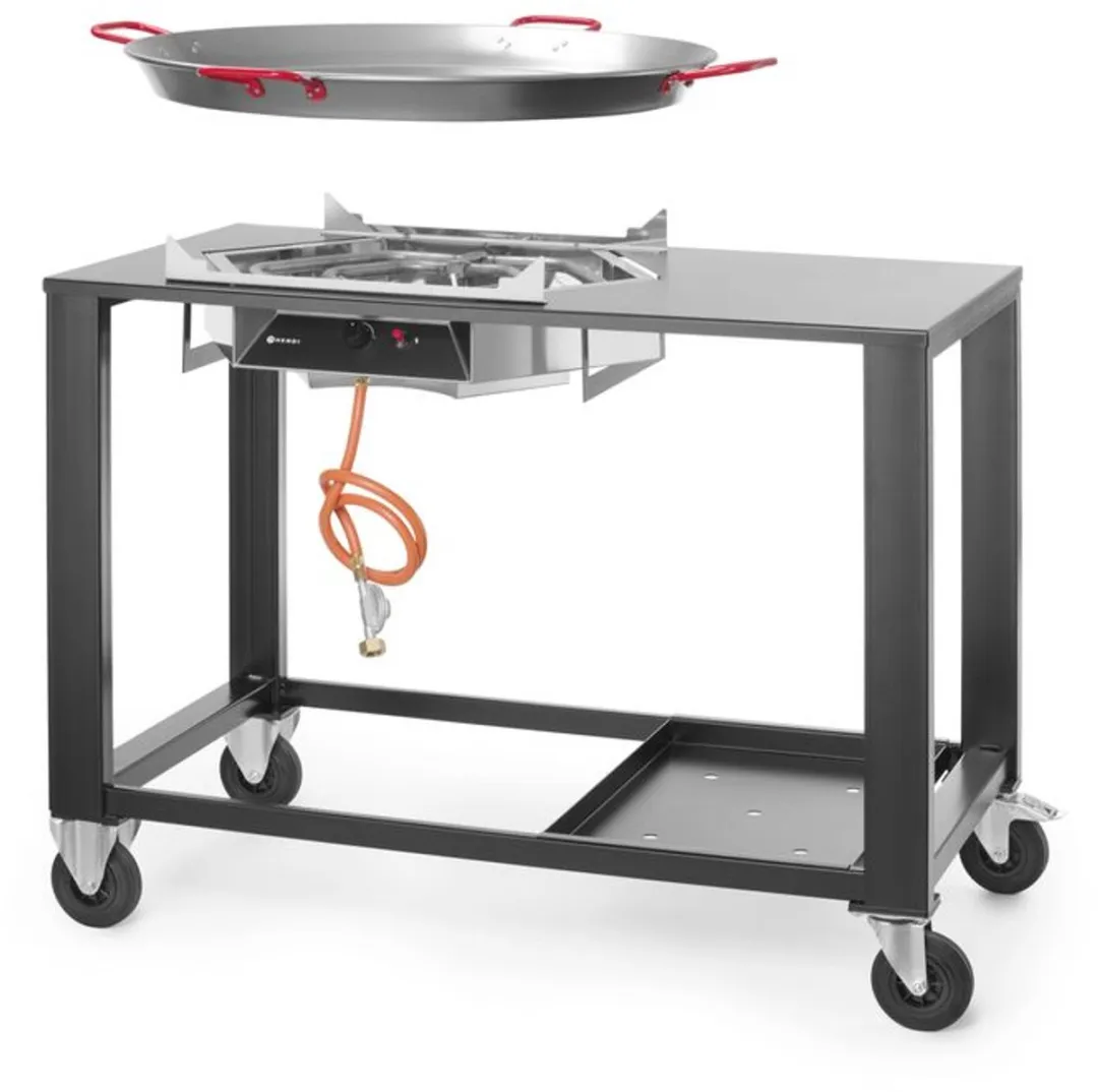 Hendi Fiesta XL Gasbarbecue 80cm - Paella & Showcooking - Rvs