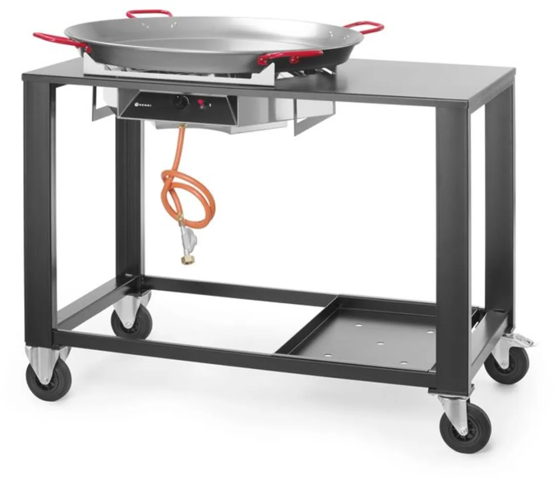 Hendi Fiesta XL Gasbarbecue 80cm - Paella & Showcooking - Rvs