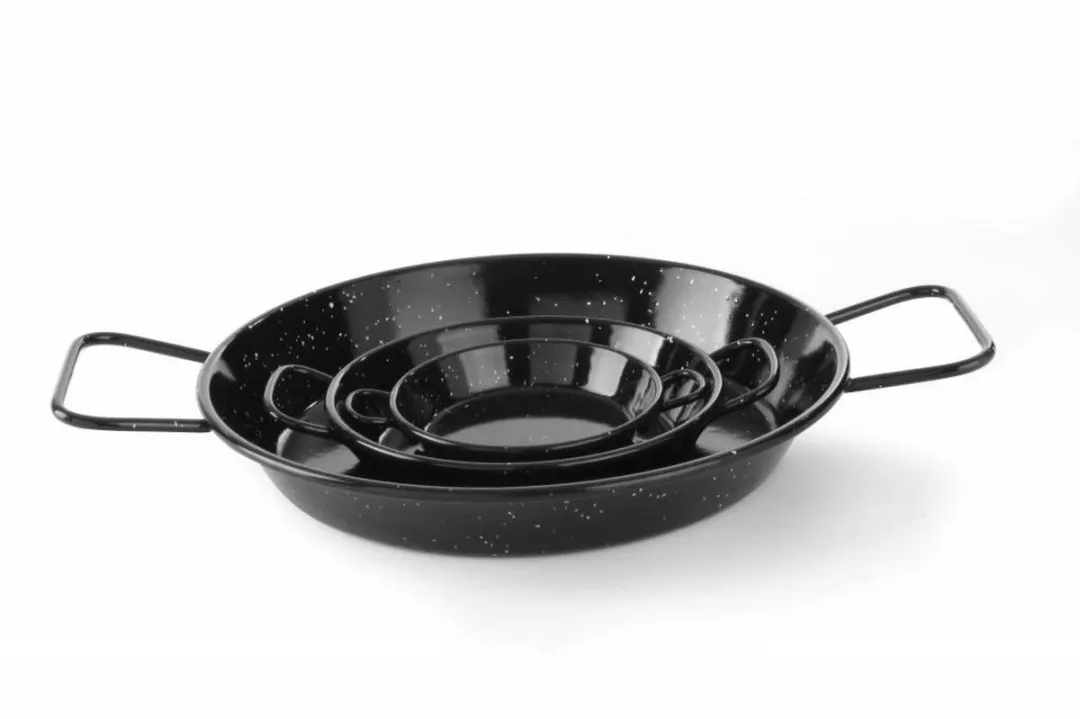 Hendi Geëmailleerde Paëllapan 120mm - Zwart