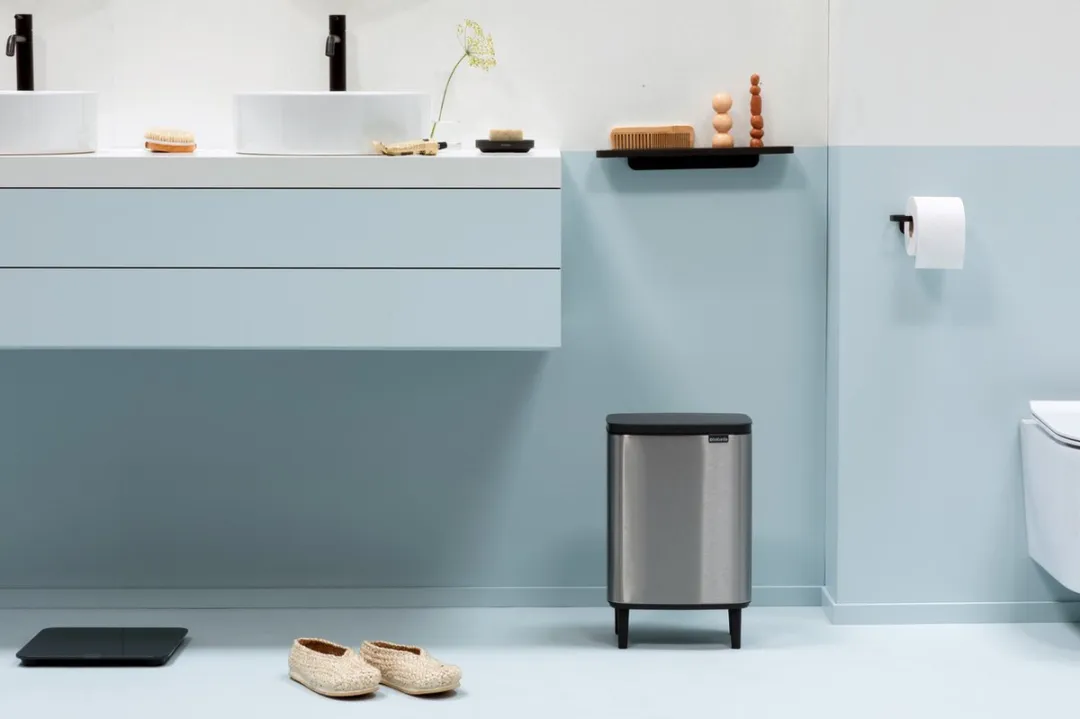 Brabantia Bo Hi Prullenbak 12L - Matt Steel Fingerprint Proof - afbeelding 6 van 6