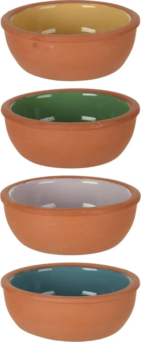 Excellent Houseware Tapas Schaaltjes 16 Stuks - 150ml - Terracotta