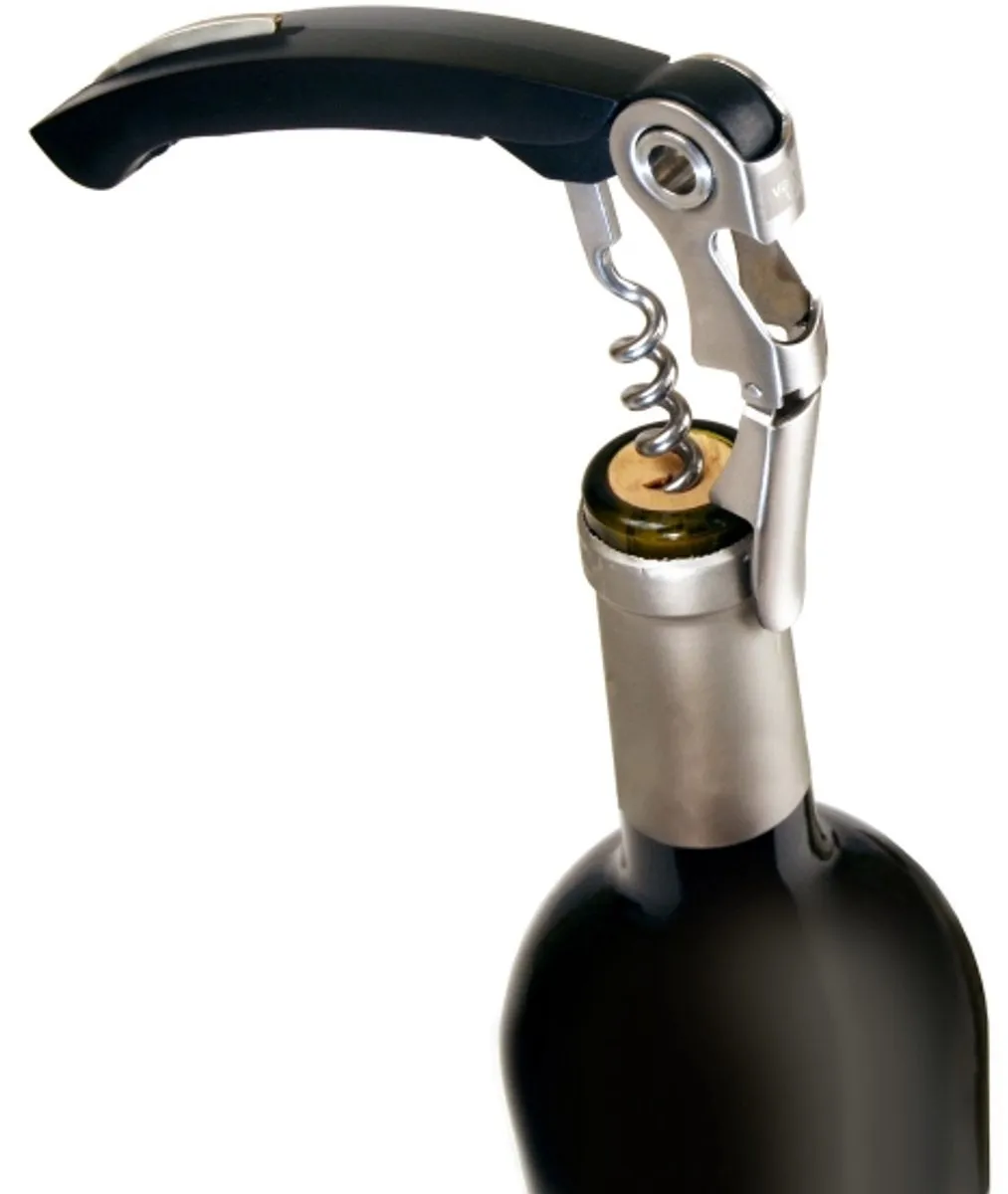 Vacu Vin Kurkentrekker | Dubbel scharnierend | Zwart