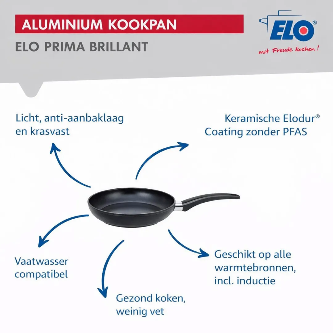 Fackelmann ELO 9737650 Keukengerei Set - 3-delig 28/32cm + 24cm - Roestvrij staal
