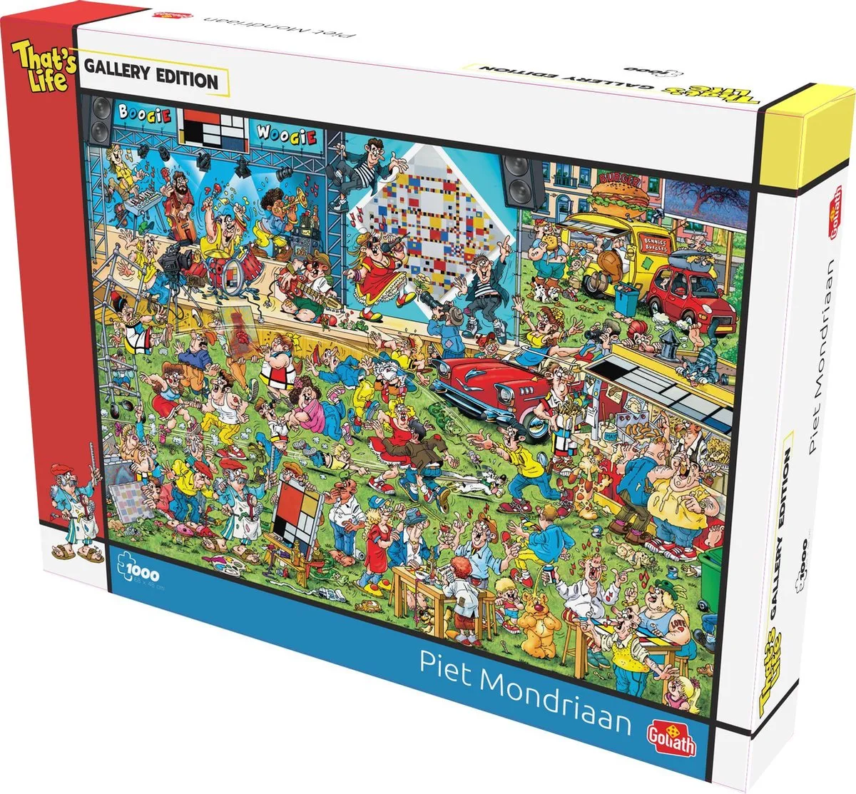 Goliath That's Life Piet Mondriaan Legpuzzel 1000 Stuks - 68x48cm Multicolor