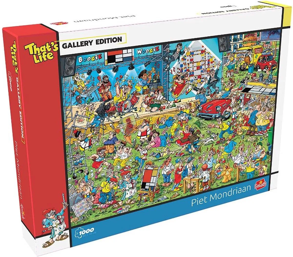 Goliath That's Life Piet Mondriaan Legpuzzel 1000 Stuks - 68x48cm Multicolor