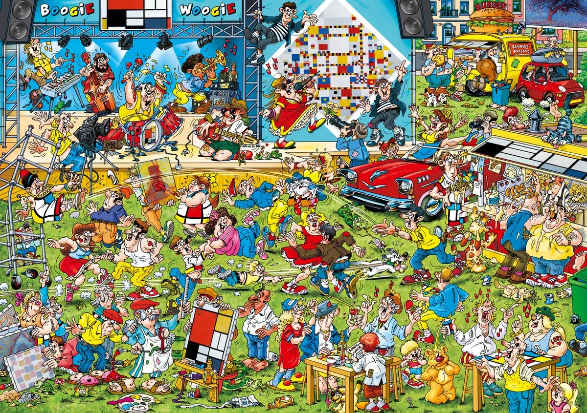 Goliath That's Life Piet Mondriaan Legpuzzel 1000 Stuks - 68x48cm Multicolor