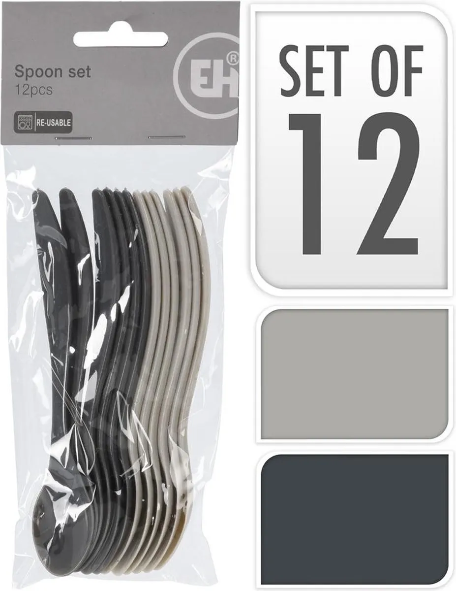 Excellent Houseware Eierlepels 12 Stuks - Multi