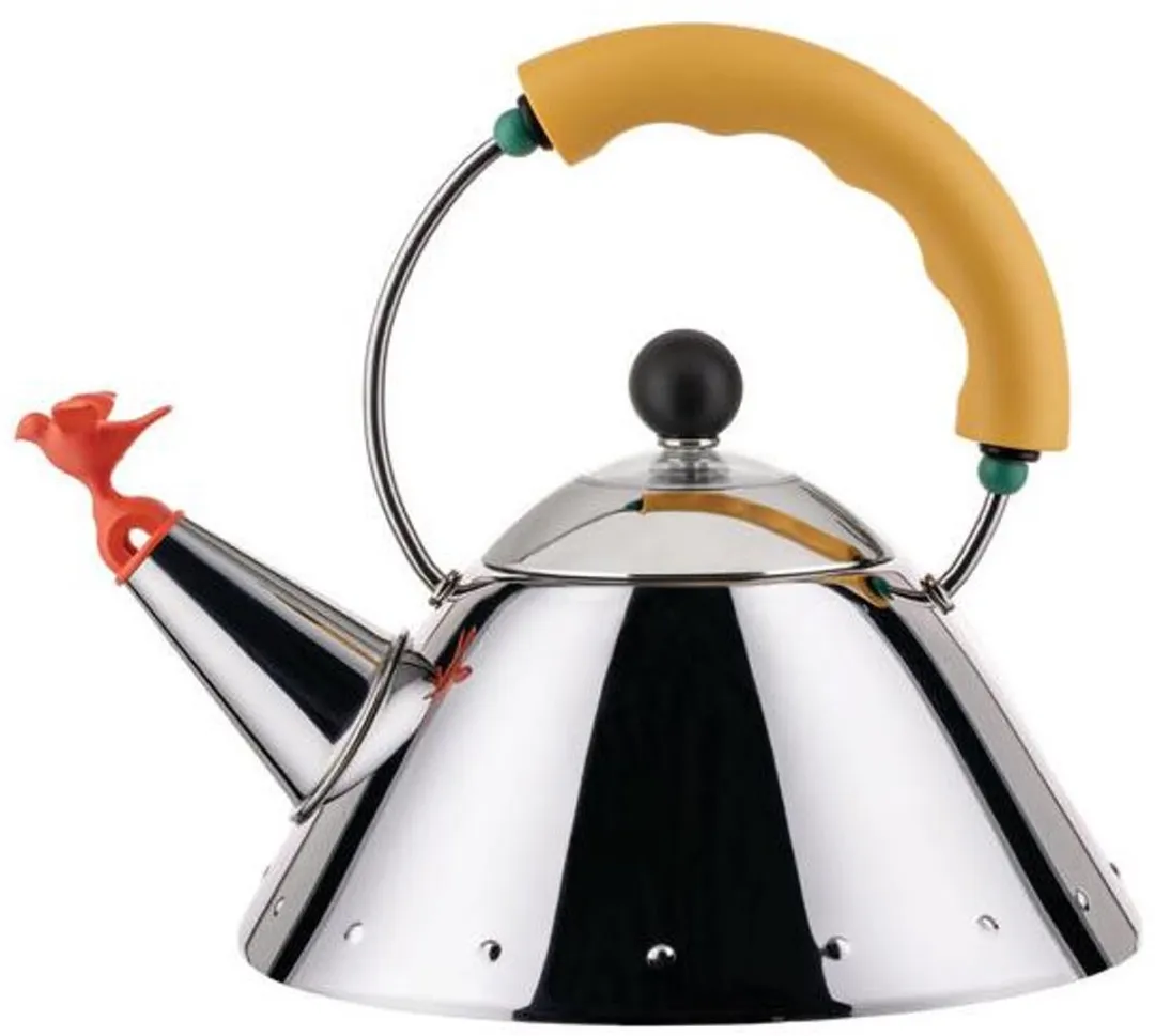 Alessi Fluitketel - 9093/1 Y - Geel - 1 liter - door Micheal Graves