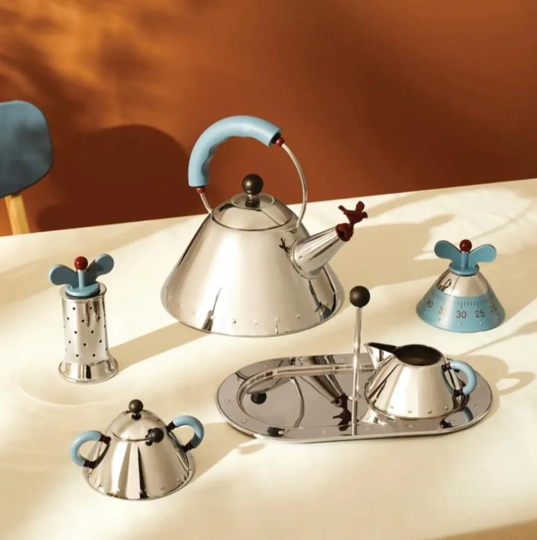 Alessi Fluitketel - 9093/1 Y - Geel - 1 liter - door Micheal Graves