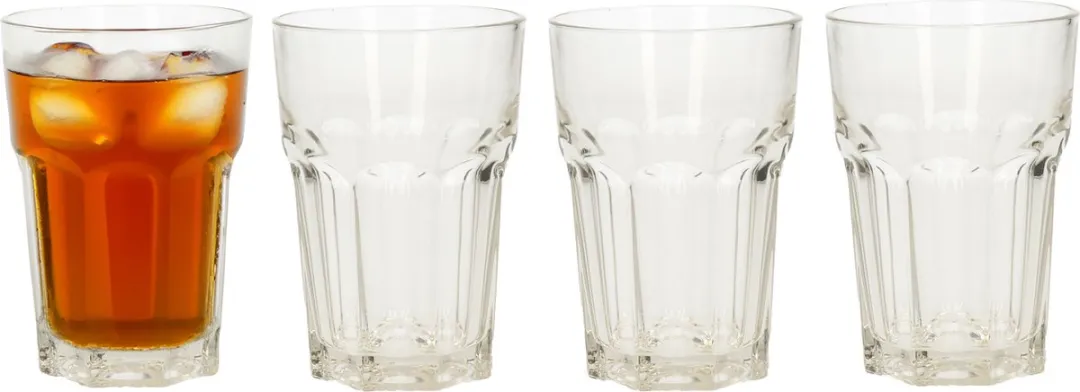 Excellent Houseware Drinkglazen 360ml - 4 Stuks - Transparant