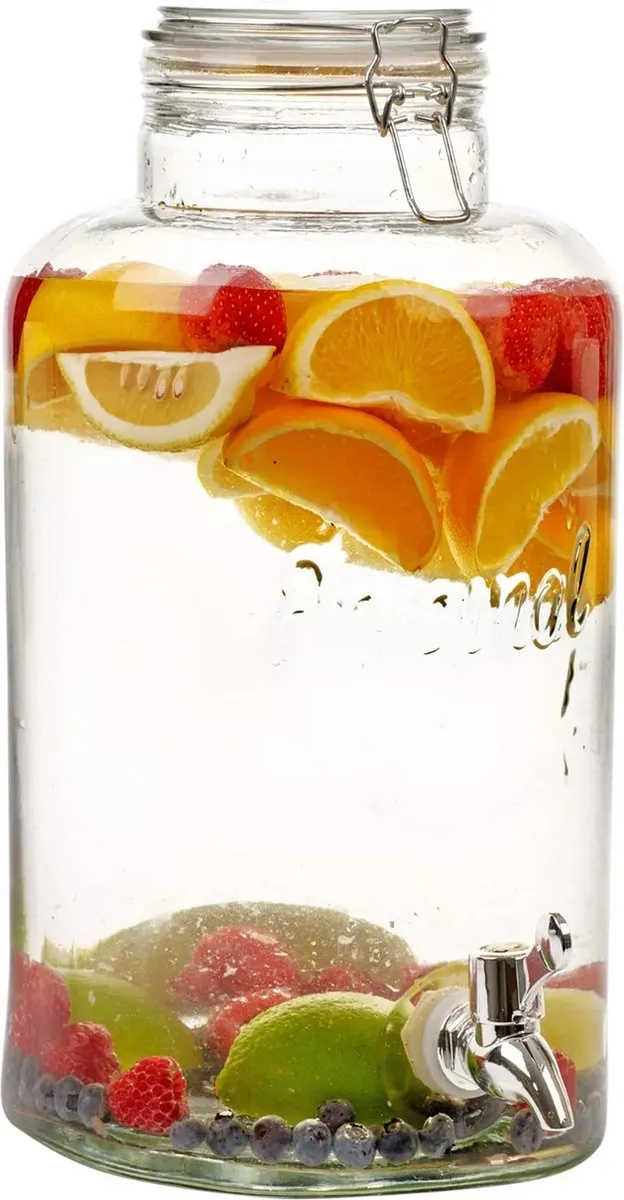 Excellent Houseware HANOO Drankdispenser Glas 8L