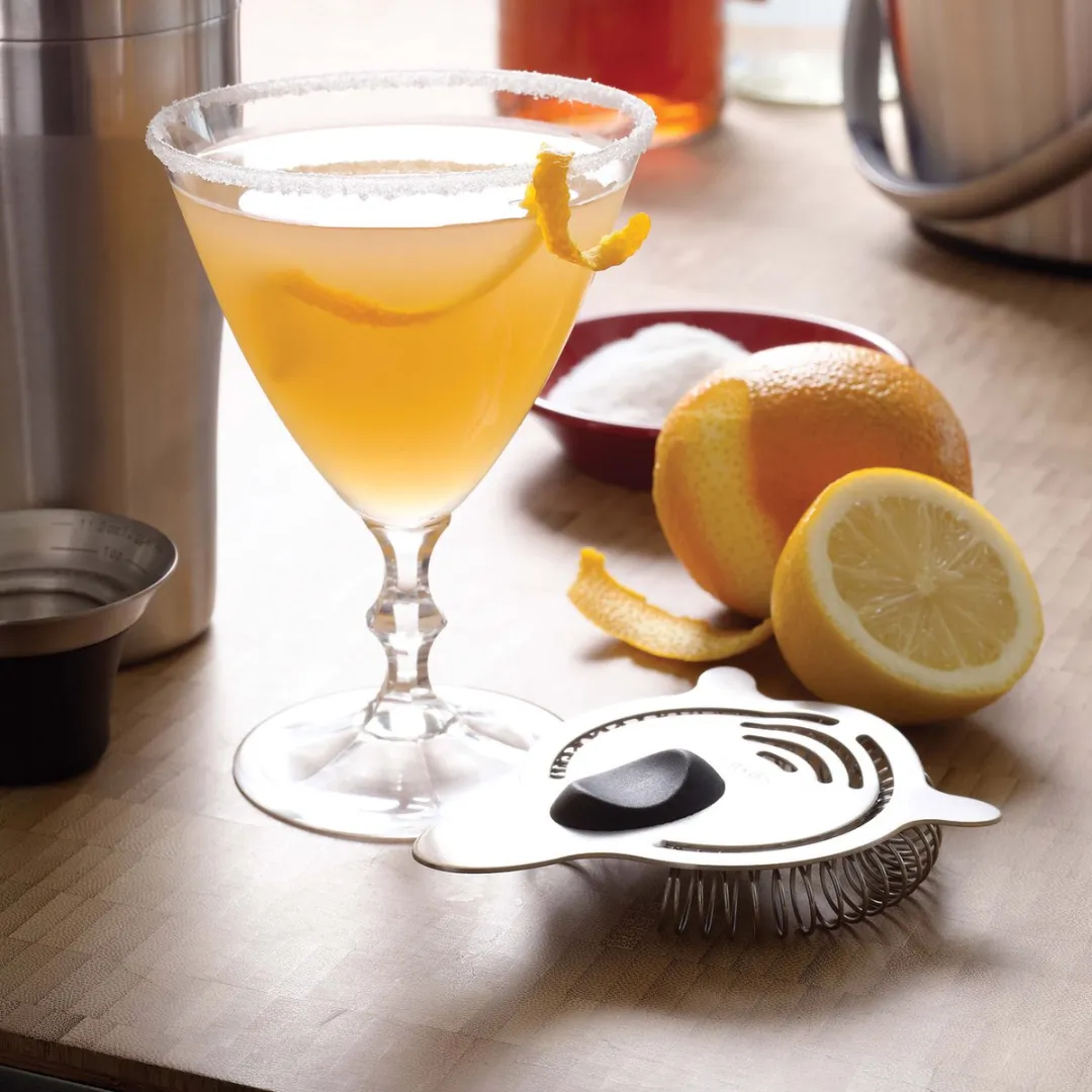 OXO Cocktailzeef SteeL - 8,8 cm - Grijs/Zwart