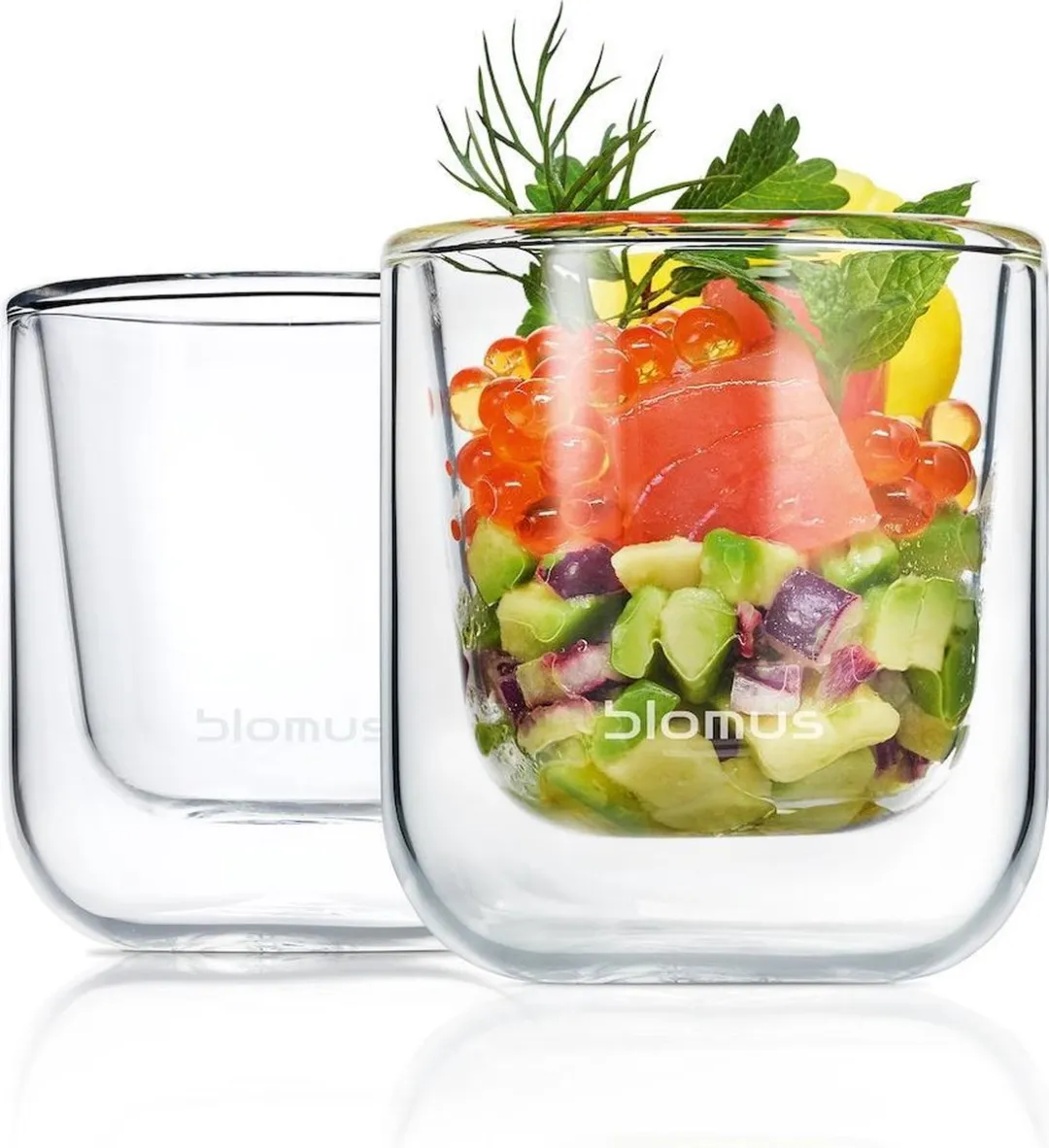 Blomus NERO Dubbelwandige Glazen Espresso 80ml - 2 Stuks