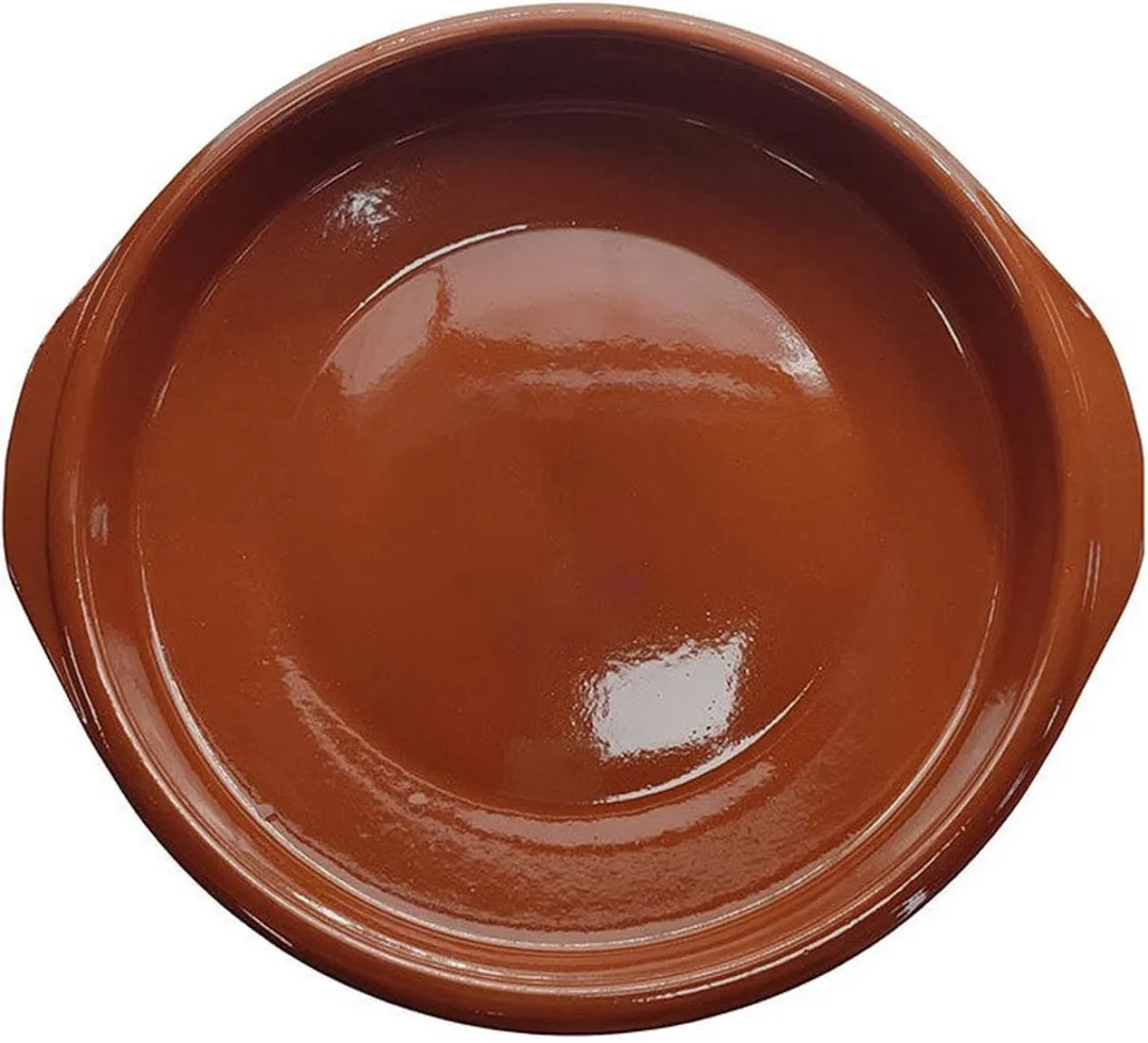 Fackelmann Sauspan Aardewerk Ø35cm - Bruin - afbeelding 2 van 3