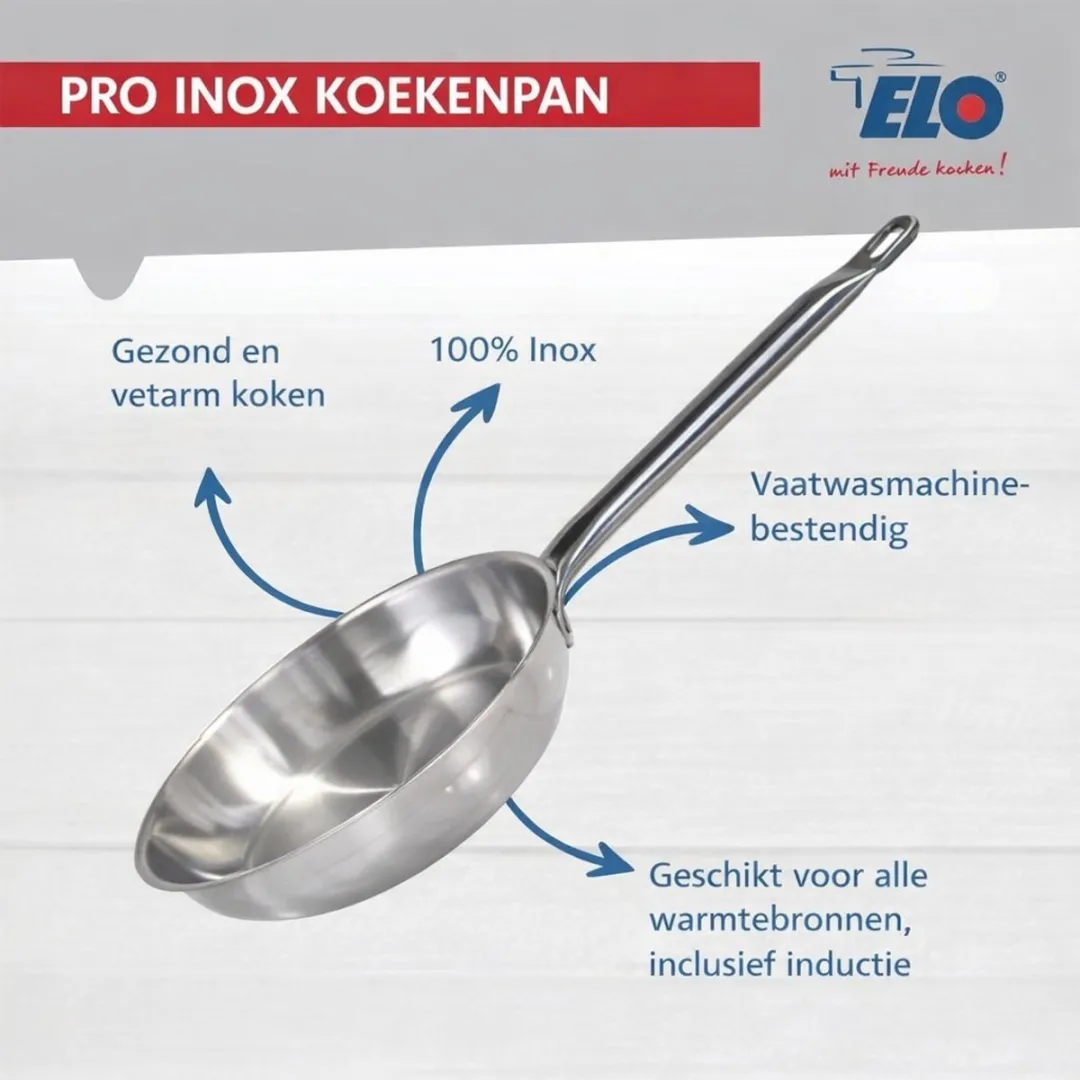Fackelmann Elo Profi Brillant Keukenset 6-delig - 24/28cm + 12/16/20/24cm - Roestvrij staal