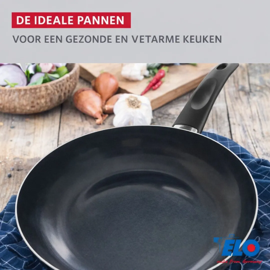 Fackelmann Elo Prima Set 2-delig - Koekenpan 32cm & Kookpan 16cm - Roestvrij staal